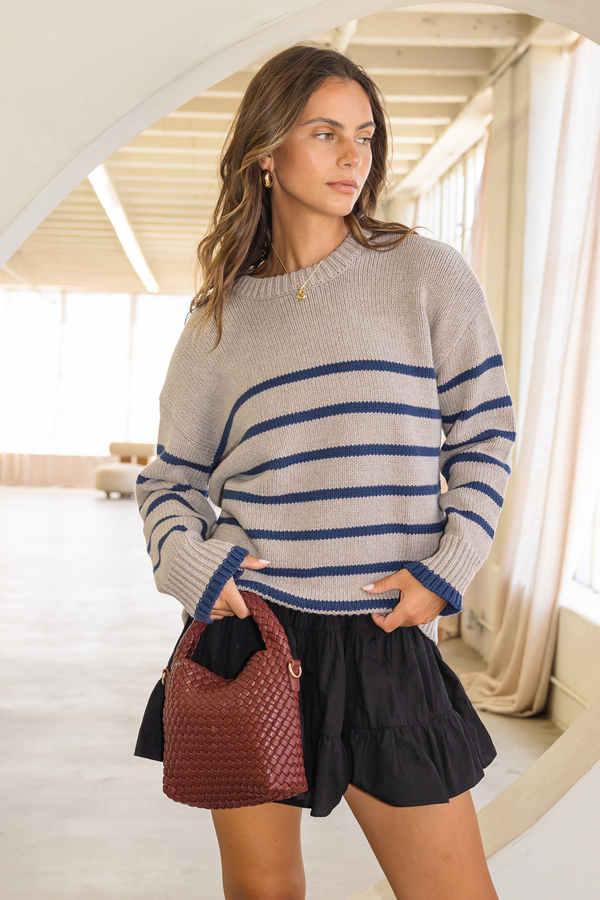 Boyfriend Stripe Sweater