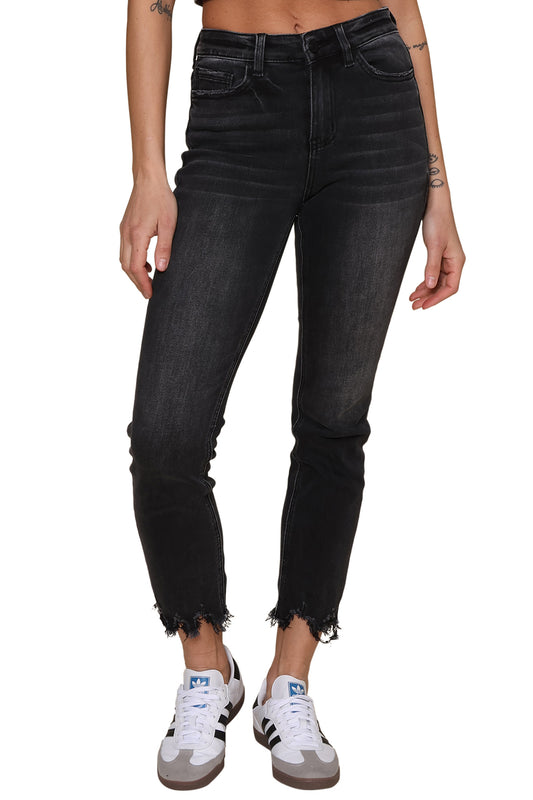 In A Bottle Frayed Hem Jeans