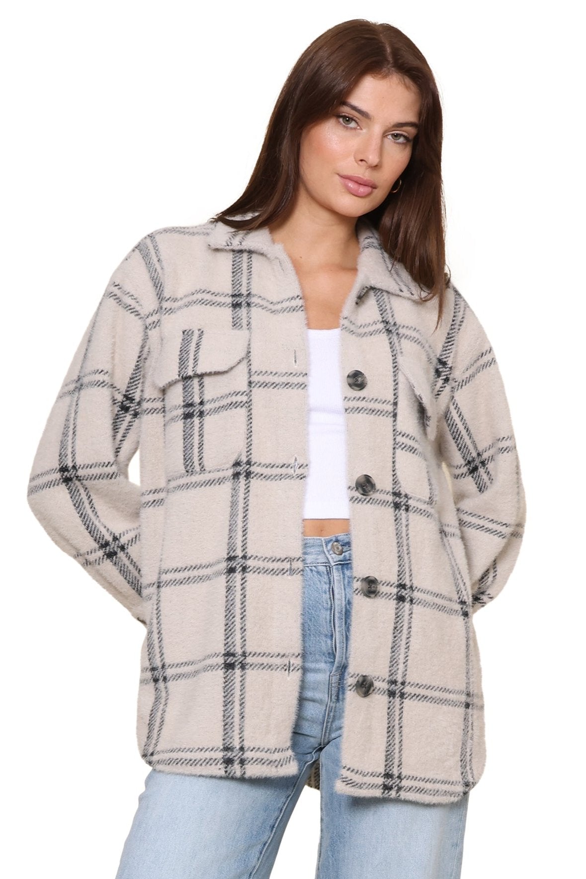 Plaid Tucker Jacket Large offers