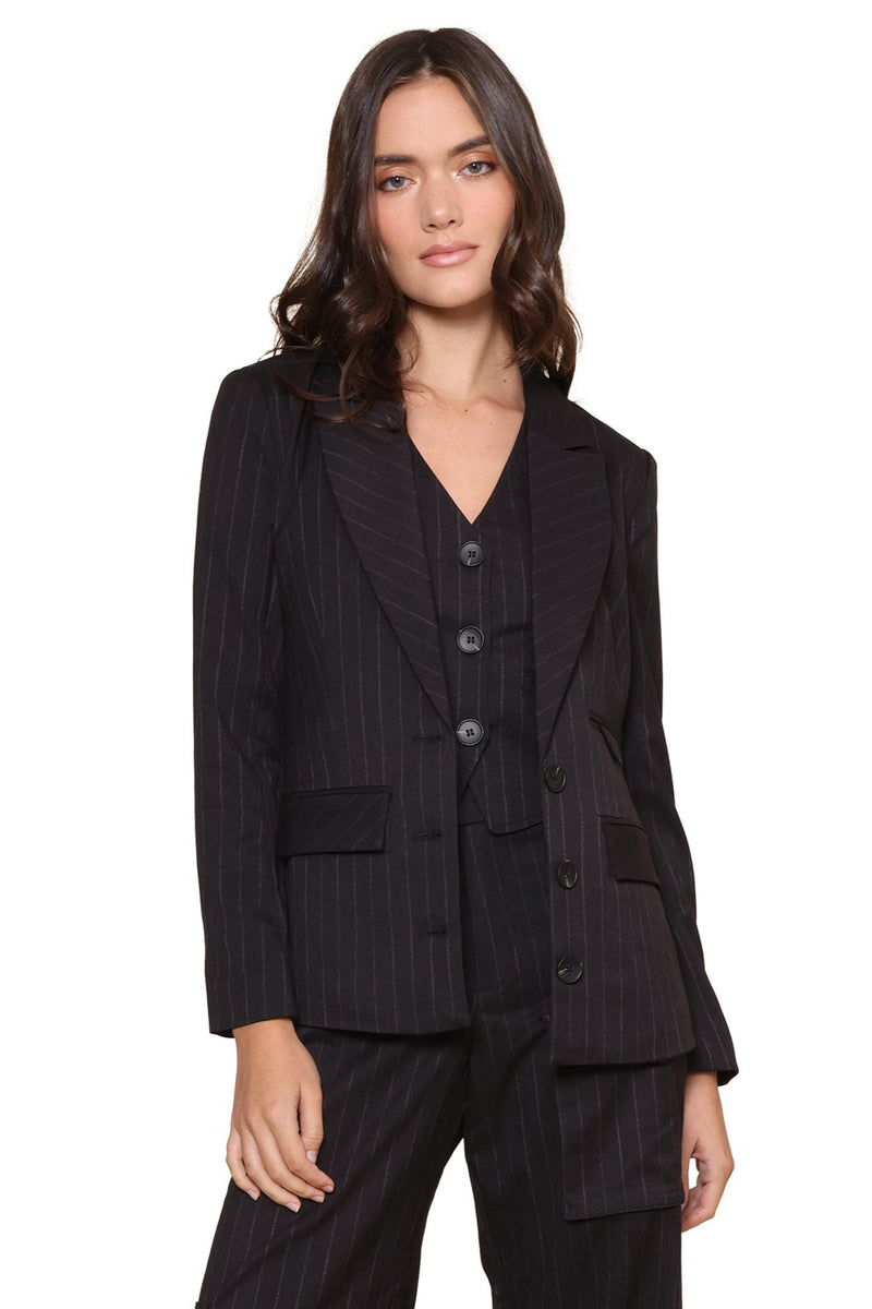 Jacob Pinstripe Blazer