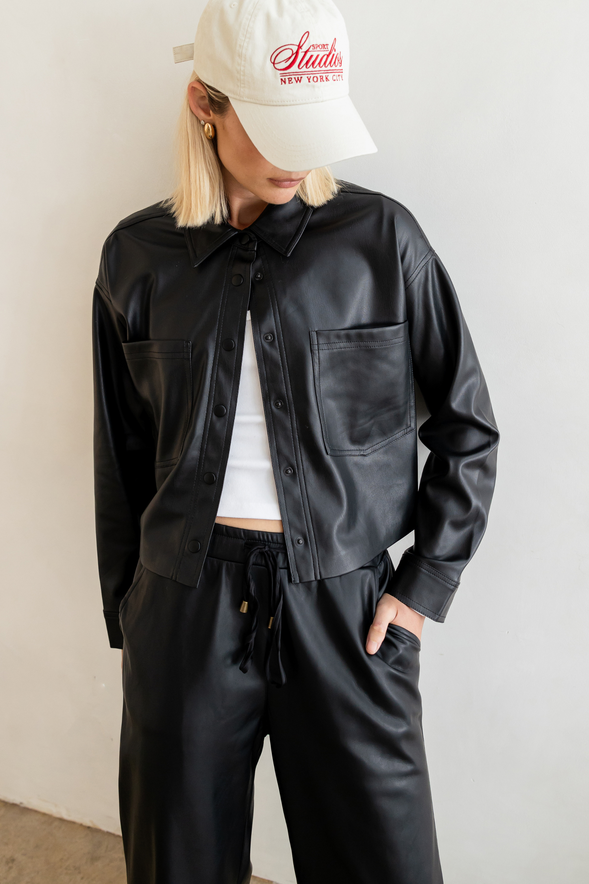 New dawn faux leather jacket online