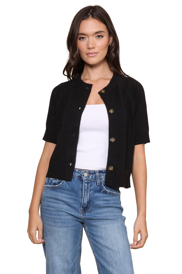 Kate S/S Button Front Cardigan